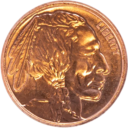Copper 1oz Round CNT Buffalo