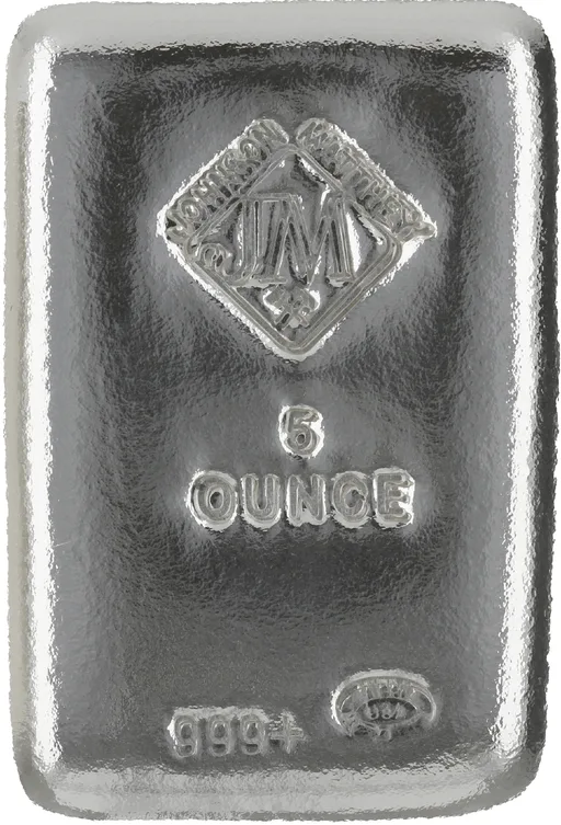Silver 5oz Bar JM Cast