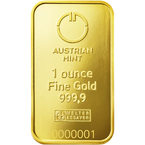 Gold 1oz Bar Austrian Mint