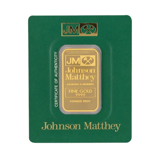 Gold 1oz Bar Vintage JM