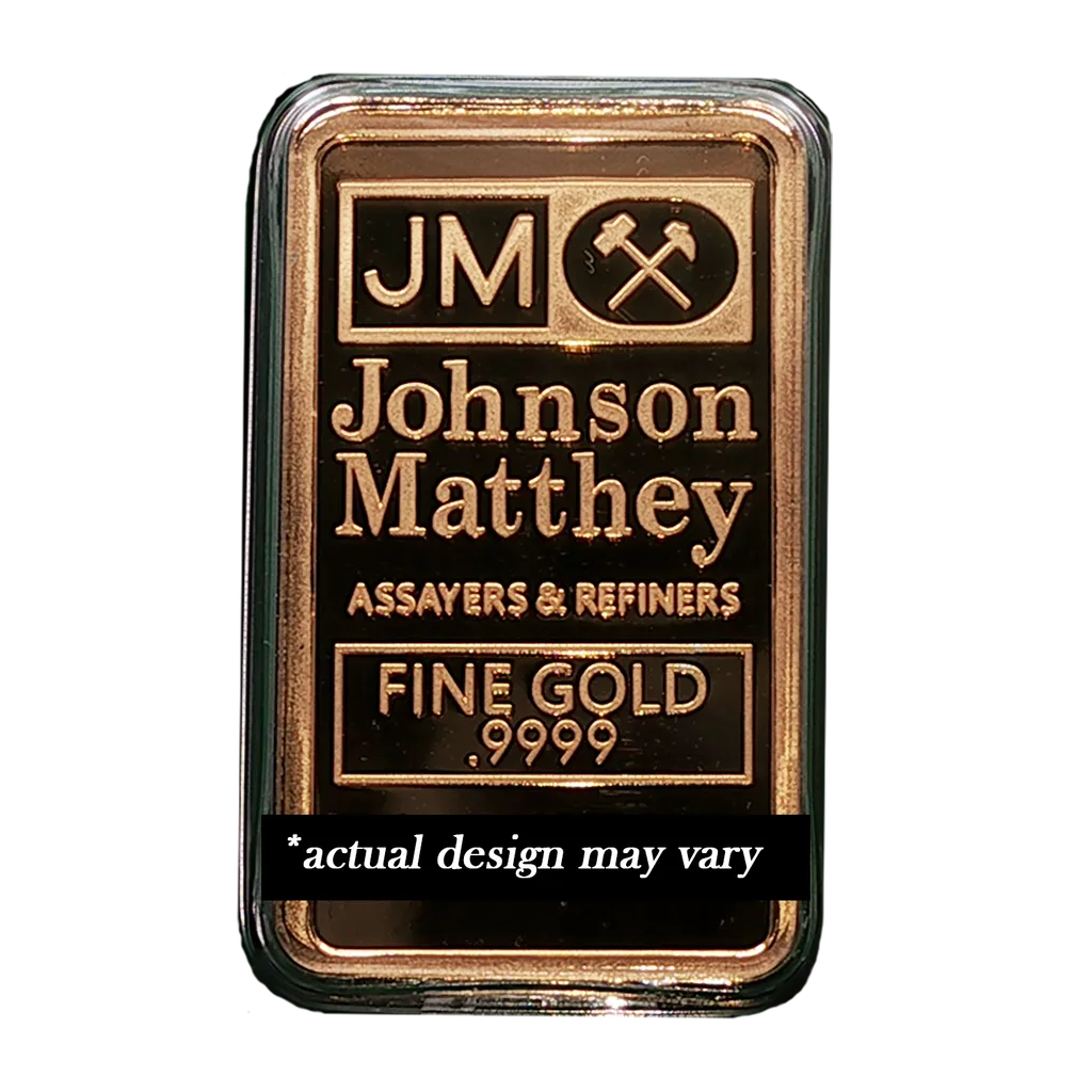 Gold 1oz Bar Vintage JM