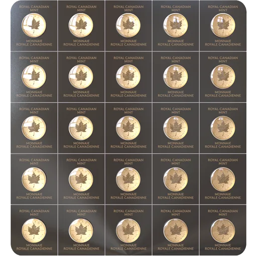 Gold 25 Gram Bar RCM MicroGram Maple